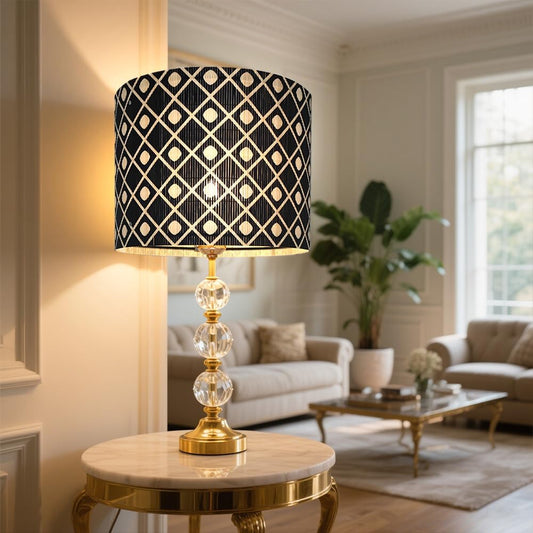 lamp shade,bamboo, groovy unique, modern lamp, Floor Lamps, Table Lamps, Chandelier Lamp, Black, Lamp Replacement Accessories E27, 30x23cm