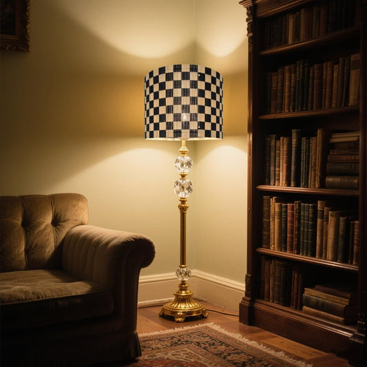 bamboo lamp shade, modern lamp, groovy unique, Floor Lamps, Table Lamps, Chandelier Lamp, Grid design, Lamp Replacement Accessories E27, 30x23cm