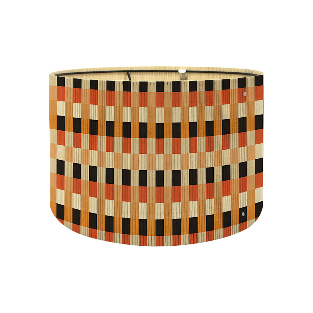 bamboo lamp shade, modern lamp, groovy unique,Simple Grid,Floor Lamps, Table Lamps, Chandelier Lamp, Lamp Replacement Accessories E27, 30x23cm