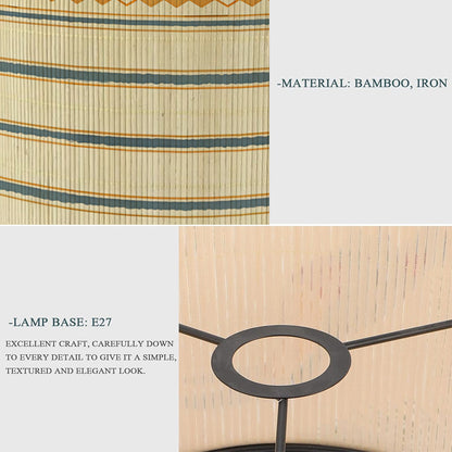 bamboo lamp shade, modern lamp, groovy unique,Simple and elegant, Floor Lamps, Table Lamps, Chandelier Lamp, Lamp Replacement Accessories E27, 30x23cm