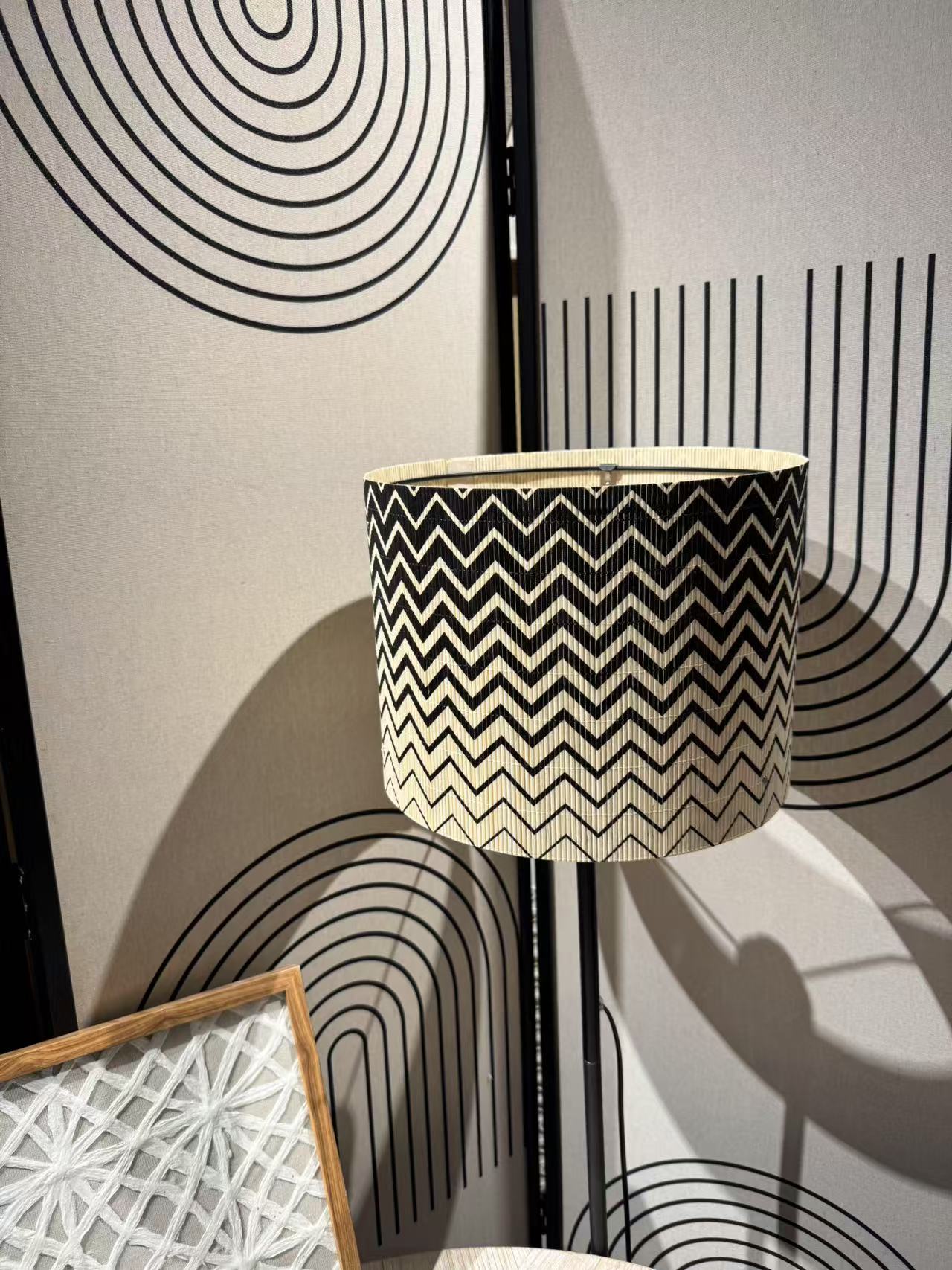 modern lamp, bamboo lamp shade, Floor Lamps, Table Lamps, Chandelier Lamp, ripple, Groovy unique, Lamp Replacement Accessories E27, 30x23cm