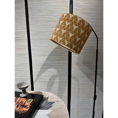 lamp shade, bamboo, modern lamp, Floor Lamps, Table Lamps, Chandelier Lamp, Elegant,Black & Orange, Lamp Replacement Accessories E27, 30x23cm
