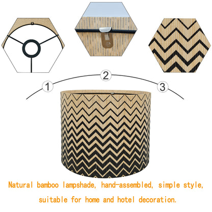 modern lamp, bamboo lamp shade, Floor Lamps, Table Lamps, Chandelier Lamp, ripple, Groovy unique, Lamp Replacement Accessories E27, 30x23cm