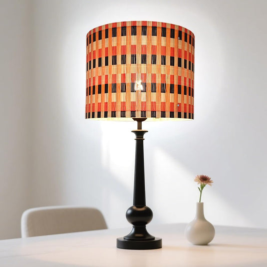 bamboo lamp shade, modern lamp, groovy unique,Simple Grid,Floor Lamps, Table Lamps, Chandelier Lamp, Lamp Replacement Accessories E27, 30x23cm