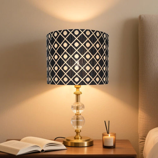 lamp shade,bamboo, groovy unique, modern lamp, Floor Lamps, Table Lamps, Chandelier Lamp, Black, Lamp Replacement Accessories E27, 30x23cm