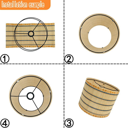 bamboo lamp shade, modern lamp, groovy unique,Simple and elegant, Floor Lamps, Table Lamps, Chandelier Lamp, Lamp Replacement Accessories E27, 30x23cm