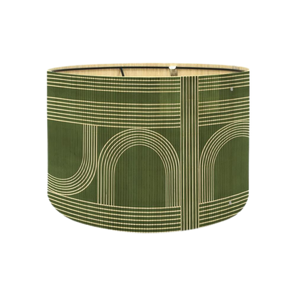 lamp shade bamboo,rustic style, groovy unique,Floor Lamps, Table Lamps, Chandelier Lamp, green, Lamp Replacement Accessories E27, 30x23cm
