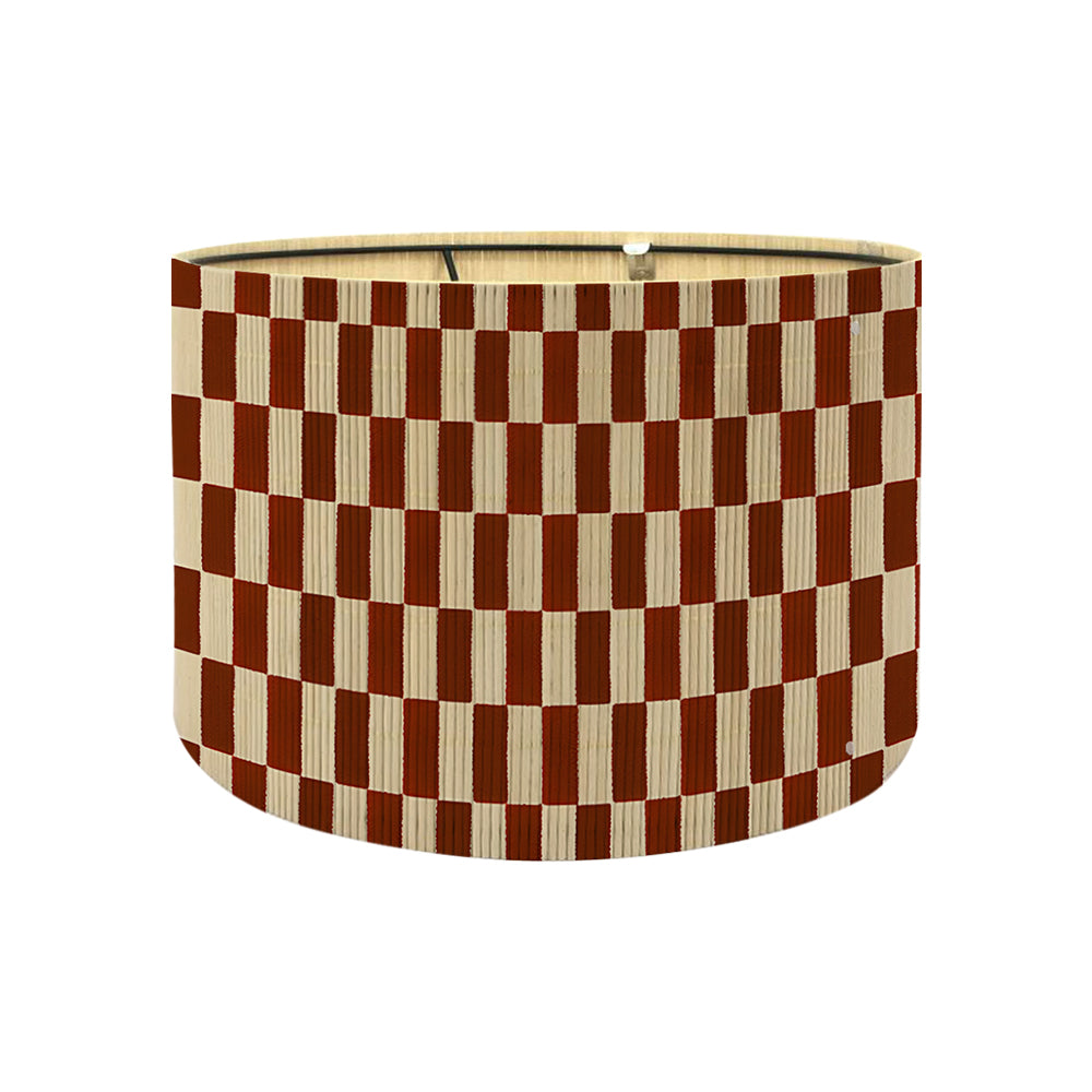bamboo lamp shade, modern lamp, groovy unique,Simple Grid,Floor Lamps, Table Lamps, Chandelier Lamp, Lamp Replacement Accessories E27, 30x23cm