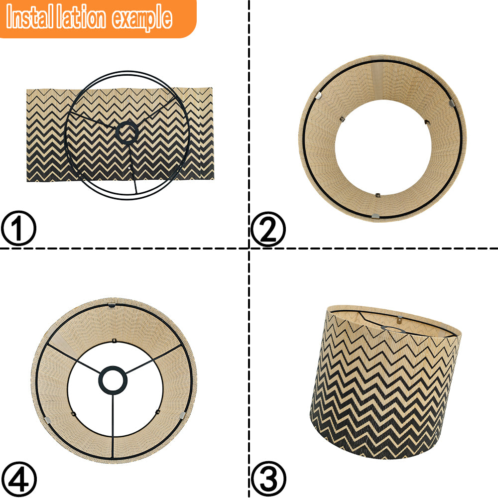 modern lamp, bamboo lamp shade, Floor Lamps, Table Lamps, Chandelier Lamp, ripple, Groovy unique, Lamp Replacement Accessories E27, 30x23cm