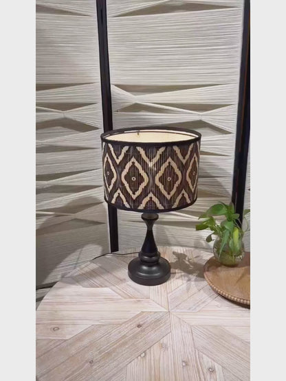 lamp shade bamboo, rustic style, groovy unique,Floor Lamps, Table Lamps, Chandelier Lamp, bucket shaped translucent lampshade, Lamp Replacement Accessories E27, 30x20cm