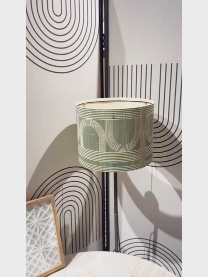 lamp shade bamboo,rustic style, groovy unique,Floor Lamps, Table Lamps, Chandelier Lamp, green, Lamp Replacement Accessories E27, 30x23cm