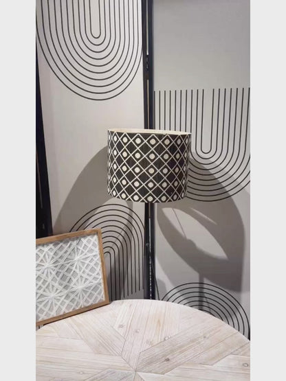 lamp shade,bamboo, groovy unique, modern lamp, Floor Lamps, Table Lamps, Chandelier Lamp, Black, Lamp Replacement Accessories E27, 30x23cm