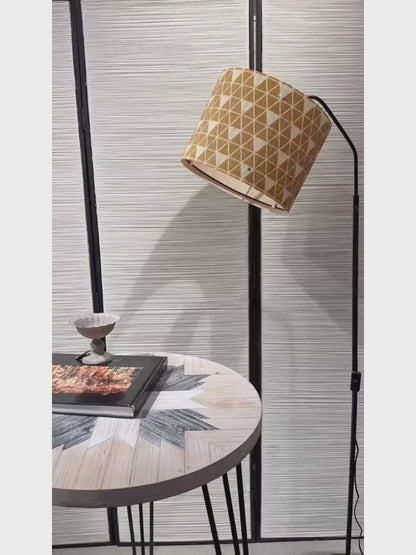 lamp shade, bamboo, modern lamp, Floor Lamps, Table Lamps, Chandelier Lamp, Elegant,Black & Orange, Lamp Replacement Accessories E27, 30x23cm