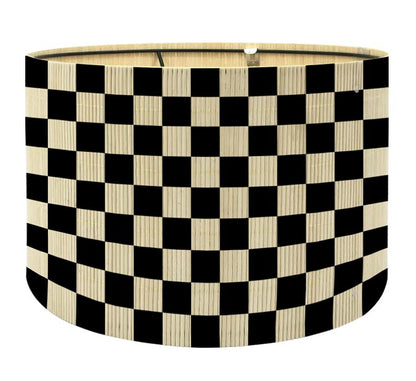 bamboo lamp shade, modern lamp, groovy unique, Floor Lamps, Table Lamps, Chandelier Lamp, Grid design, Lamp Replacement Accessories E27, 30x23cm