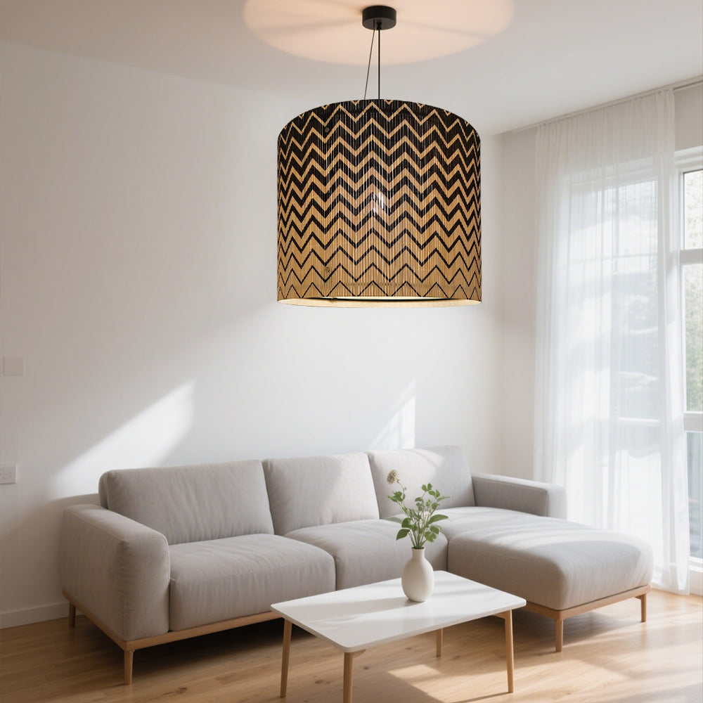 modern lamp, bamboo lamp shade, Floor Lamps, Table Lamps, Chandelier Lamp, ripple, Groovy unique, Lamp Replacement Accessories E27, 30x23cm